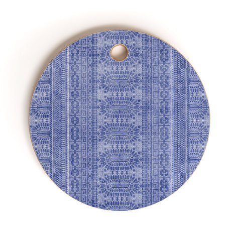 Holli Zollinger DOTTED BOHEME DENIM Cutting Board Round