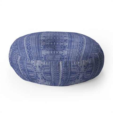 Holli Zollinger DOTTED BOHEME DENIM Floor Pillow Round