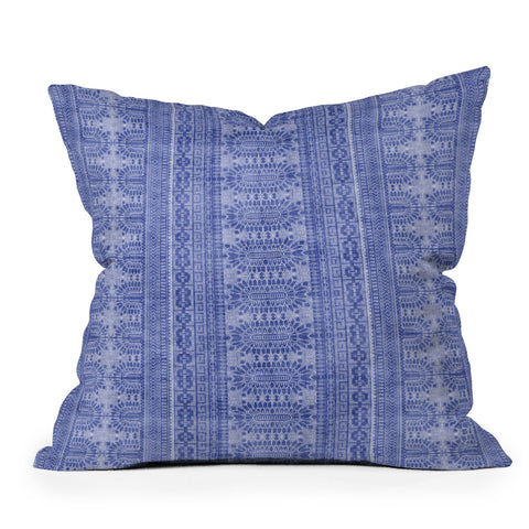 Holli Zollinger DOTTED BOHEME DENIM Throw Pillow