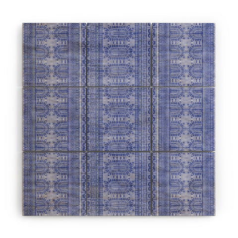 Holli Zollinger DOTTED BOHEME DENIM Wood Wall Mural