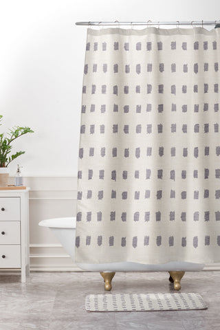 Holli Zollinger EARTHEN DOT Shower Curtain And Mat