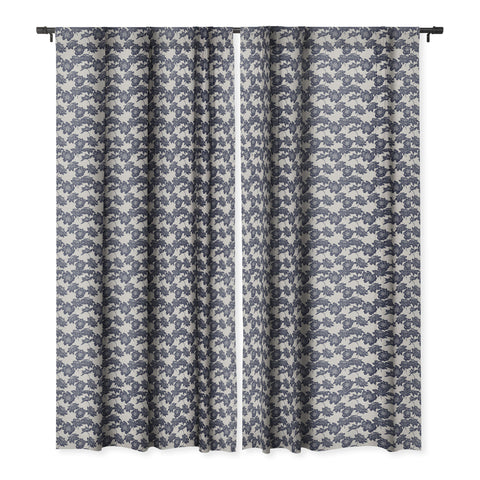 Holli Zollinger EKKO DARK POPPY Blackout Window Curtain