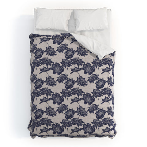 Holli Zollinger EKKO DARK POPPY Duvet Cover