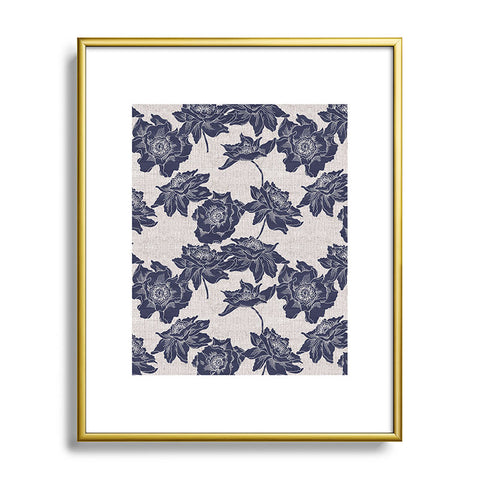 Holli Zollinger EKKO DARK POPPY Metal Framed Art Print