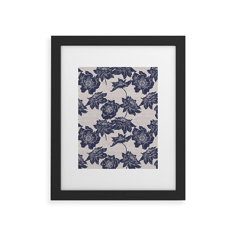 Holli Zollinger EKKO DARK POPPY Framed Art Print