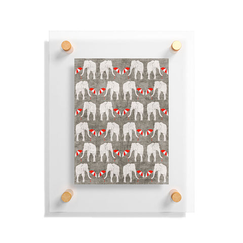 Holli Zollinger Elephant And Umbrella Floating Acrylic Print