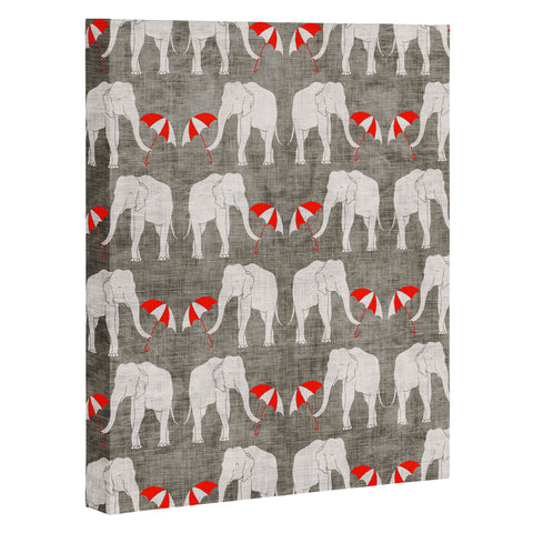 Holli Zollinger Elephant And Umbrella Art Canvas
