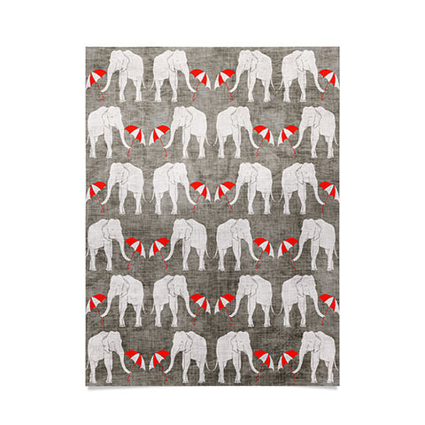 Holli Zollinger Elephant And Umbrella Poster