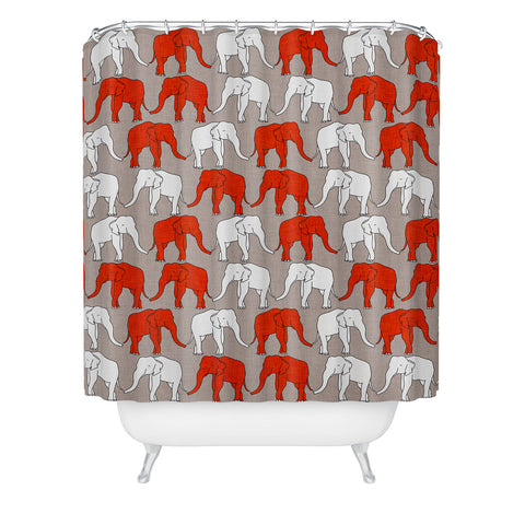 Holli Zollinger Elephant Walk Shower Curtain