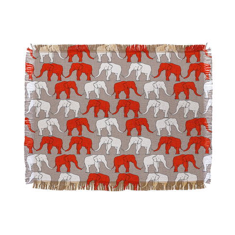 Holli Zollinger Elephant Walk Throw Blanket