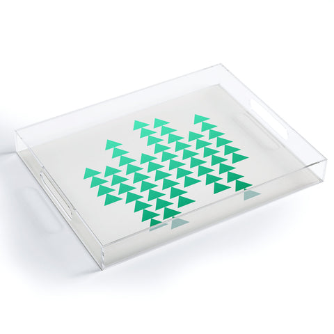 Holli Zollinger Emerald Arrowing Acrylic Tray
