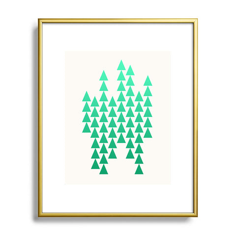 Holli Zollinger Emerald Arrowing Metal Framed Art Print