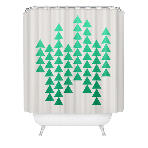 Holli Zollinger Emerald Arrowing Shower Curtain
