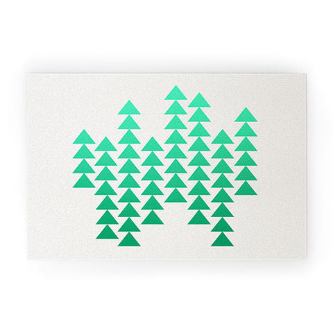 Holli Zollinger Emerald Arrowing Welcome Mat