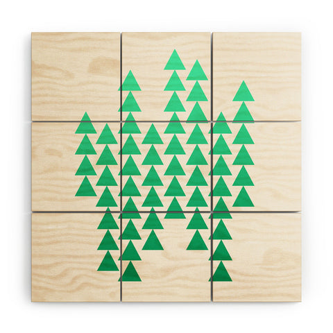 Holli Zollinger Emerald Arrowing Wood Wall Mural