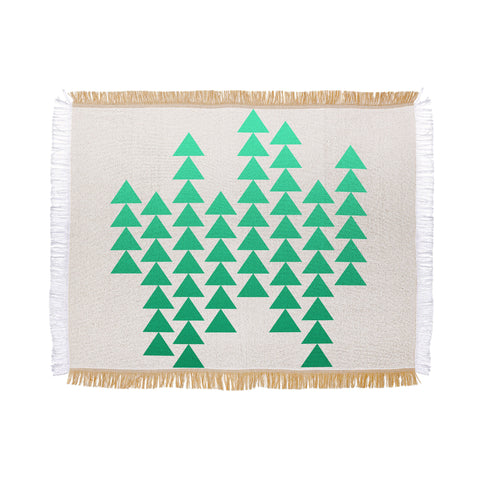 Holli Zollinger Emerald Arrowing Throw Blanket