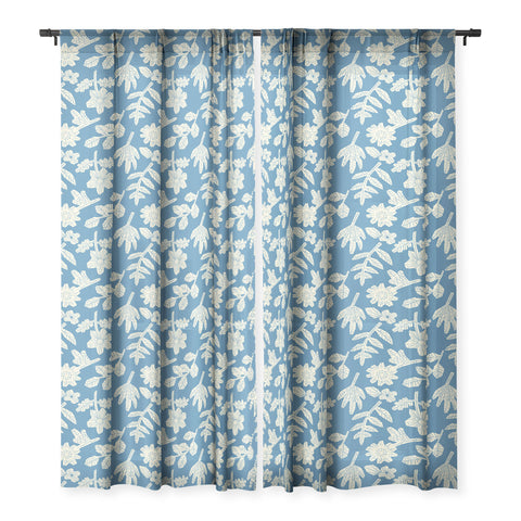 Holli Zollinger ESLE BLUE LINEN Sheer Non Repeat