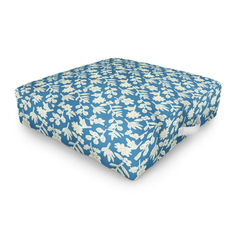 Holli Zollinger ESLE BLUE LINEN Outdoor Floor Cushion