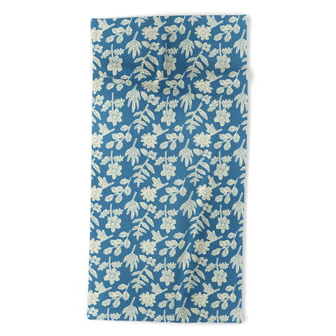 Holli Zollinger ESLE BLUE LINEN Beach Towel