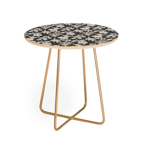 Holli Zollinger ESLE CHARCOAL LINEN Round Side Table