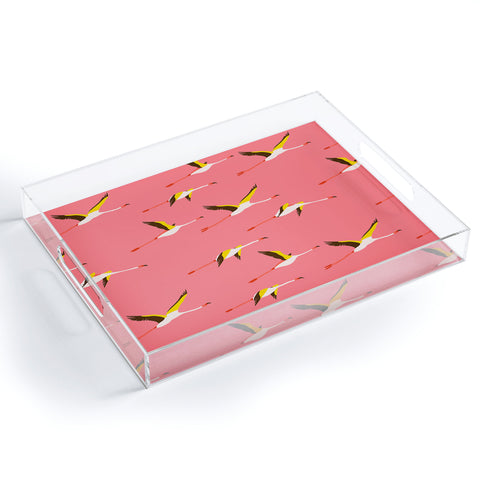 Holli Zollinger Flamingo Crush Acrylic Tray
