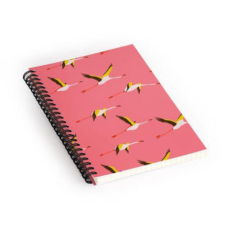 Holli Zollinger Flamingo Crush Spiral Notebook