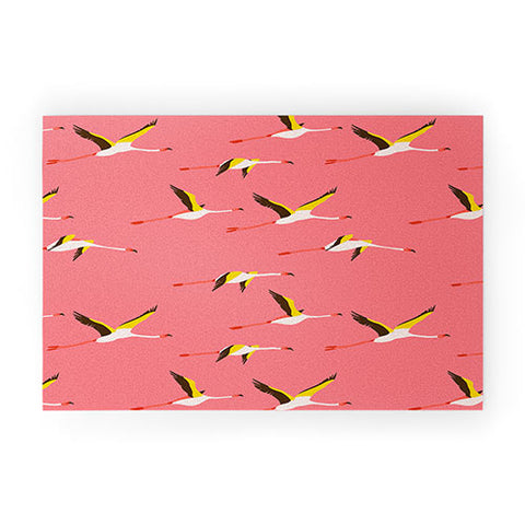 Holli Zollinger Flamingo Crush Welcome Mat