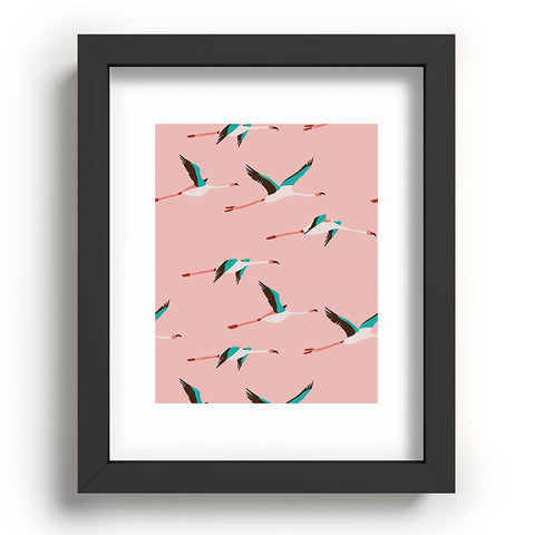 Holli Zollinger Flamingo Pink Recessed Framing Rectangle