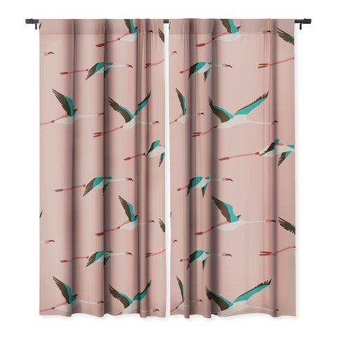 Holli Zollinger Flamingo Pink Blackout Non Repeat