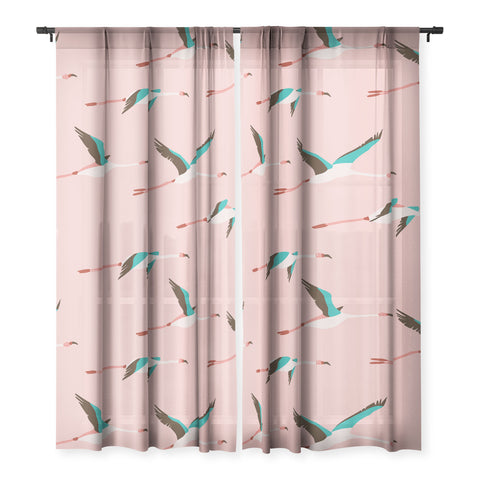 Holli Zollinger Flamingo Pink Sheer Non Repeat