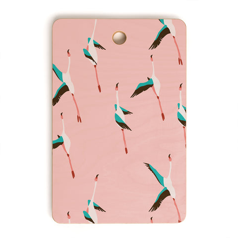 Holli Zollinger Flamingo Pink Cutting Board Rectangle