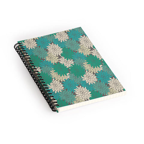 Holli Zollinger Flora Minted Spiral Notebook