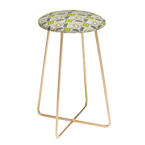 Holli Zollinger Floral Brocade Counter Stool