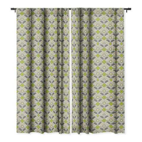 Holli Zollinger Floral Brocade Blackout Window Curtain