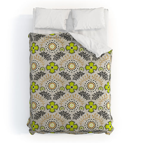 Holli Zollinger Floral Brocade Duvet Cover