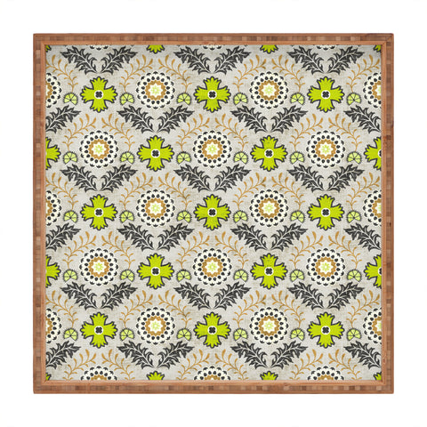 Holli Zollinger Floral Brocade Square Tray