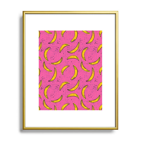 Holli Zollinger folka banana Metal Framed Art Print