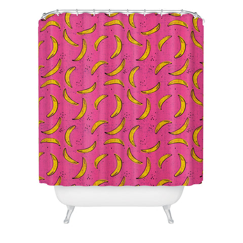 Holli Zollinger folka banana Shower Curtain