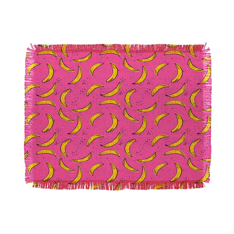 Holli Zollinger folka banana Throw Blanket