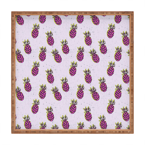 Holli Zollinger folka pineapple Square Tray
