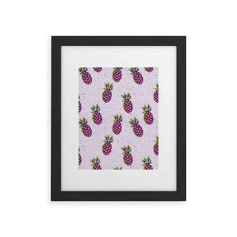 Holli Zollinger folka pineapple Framed Art Print
