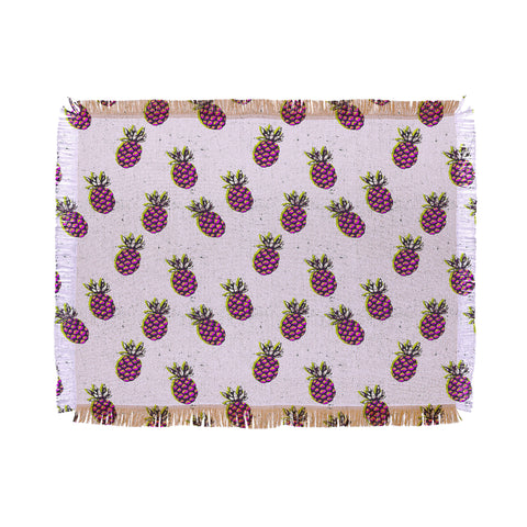 Holli Zollinger folka pineapple Throw Blanket