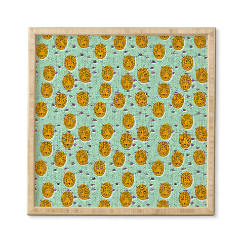 Holli Zollinger folka tiger eye Framed Wall Art