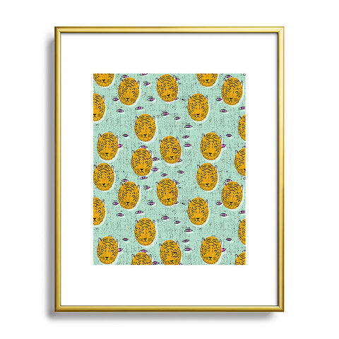 Holli Zollinger folka tiger eye Metal Framed Art Print