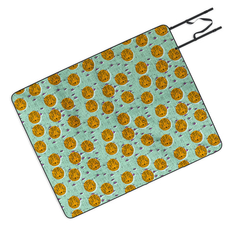 Holli Zollinger folka tiger eye Picnic Blanket