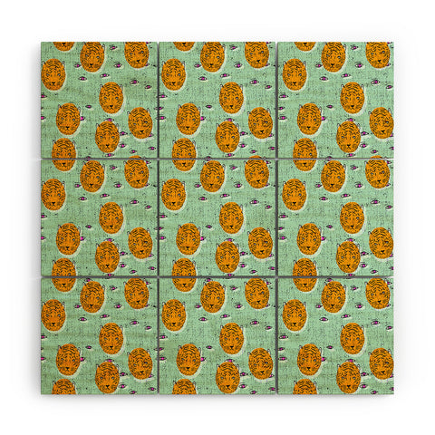 Holli Zollinger folka tiger eye Wood Wall Mural