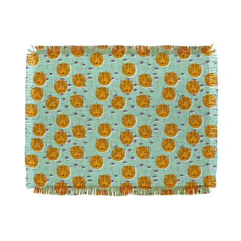 Holli Zollinger folka tiger eye Throw Blanket