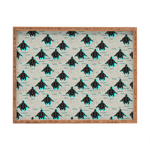 Holli Zollinger folka turtle Rectangular Tray