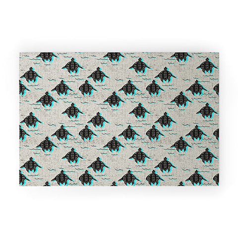 Holli Zollinger folka turtle Welcome Mat