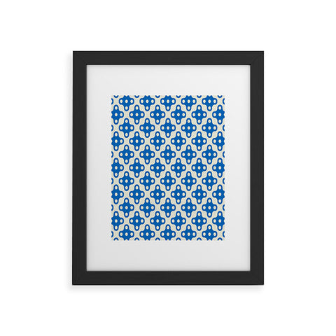 Holli Zollinger Four Dot Blue Framed Art Print